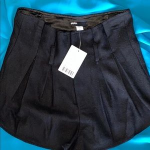 NWT High Waisted Shorts 50% Wool,Satin Lining US 4